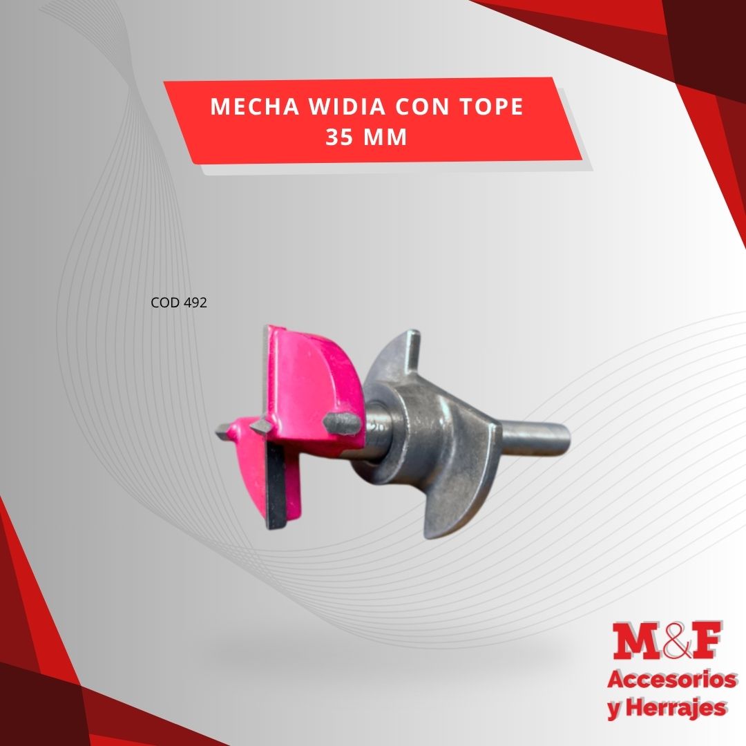 Mecha Widia con Tope Regulable 35 mm